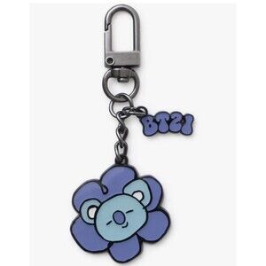 Bt21 Bts RJ Flower KOYA Keychain Metal Keyring New In Package